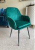 Aleece Velvet Arm Chair 